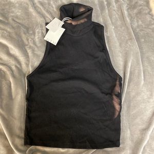 ZARA turtleneck sleeveless top